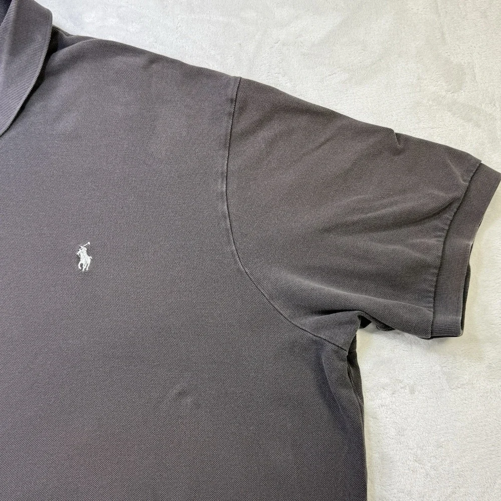 Polo Ralph Lauren Big & Tall 4XB Gray Cotton Polo Shirt‎ Big Size